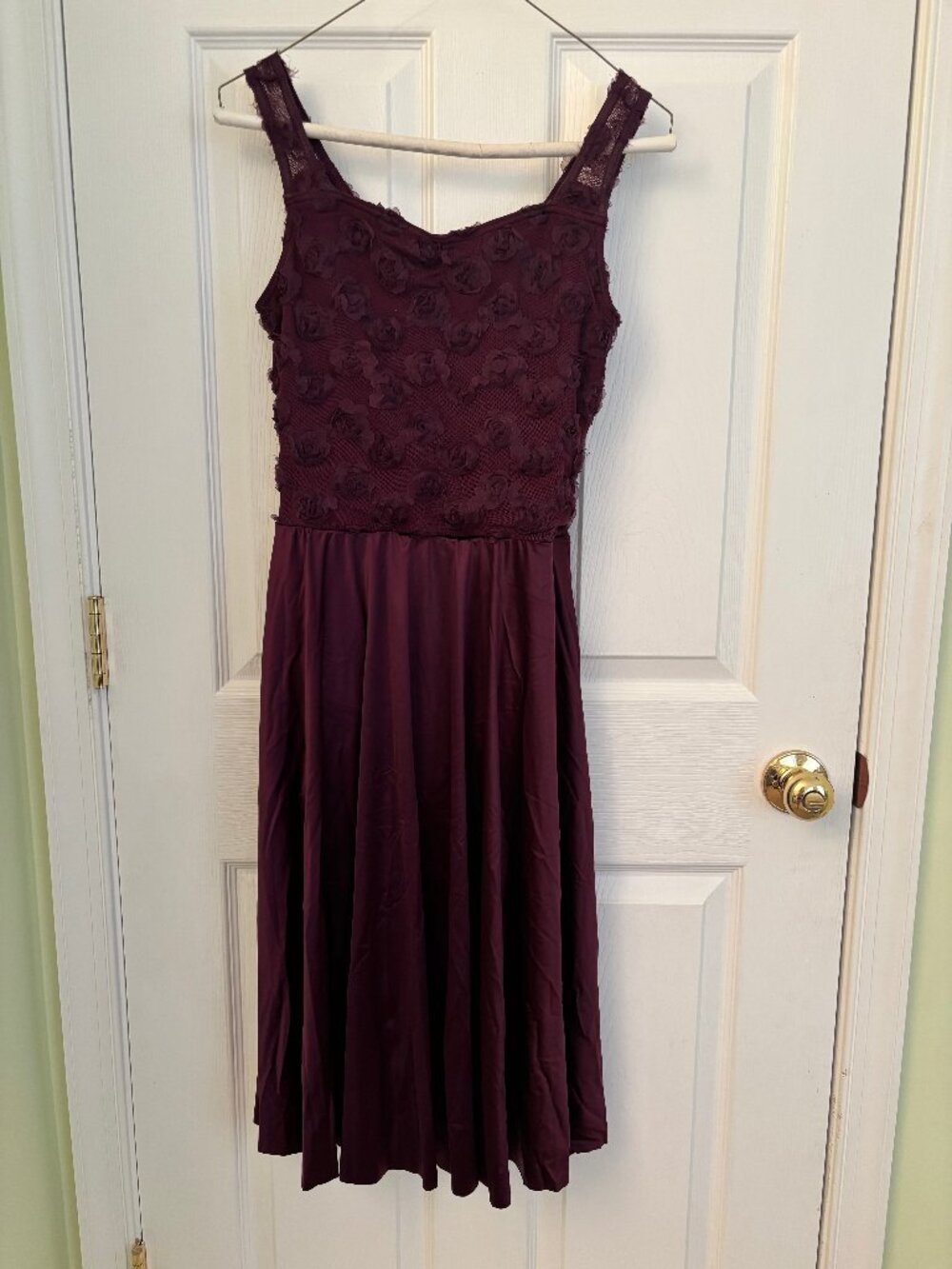 Weissman Dark Purple Dance Leotard Dress